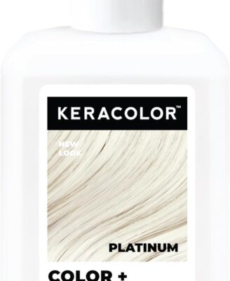 Keracolor Color + Clenditioner 3-in-1 Color-Depositing Conditioner, Gentle Cleansing Conditioner Infusing Semi-Permanent Hair Color, 23 Shades, 12 Fl Oz